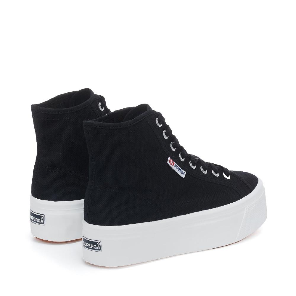 Superga 2708 HI TOPBLACK-FWHITE Italia