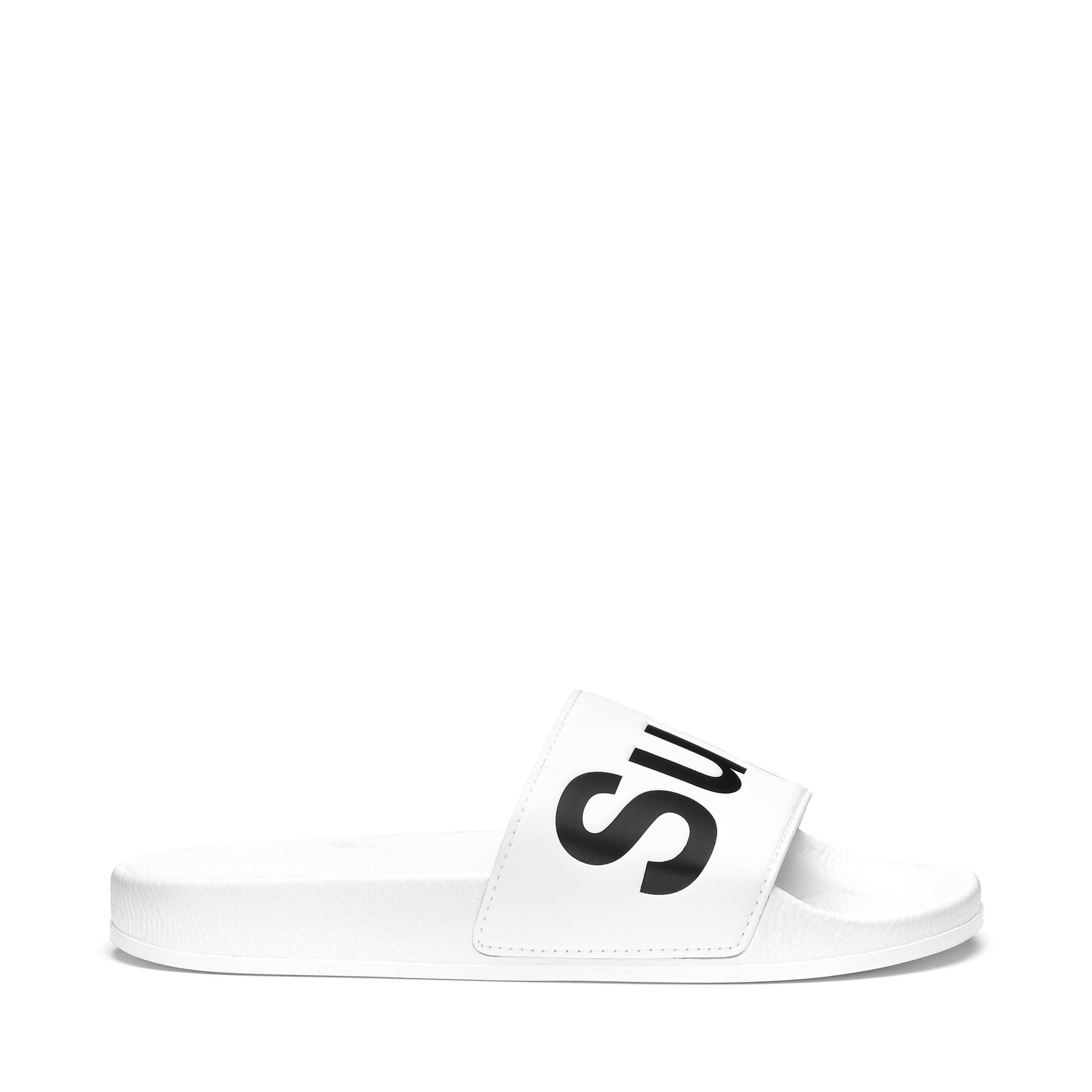 Superga 1908 SLIDES POLYSOFTWHITE-BLACK Nuovo