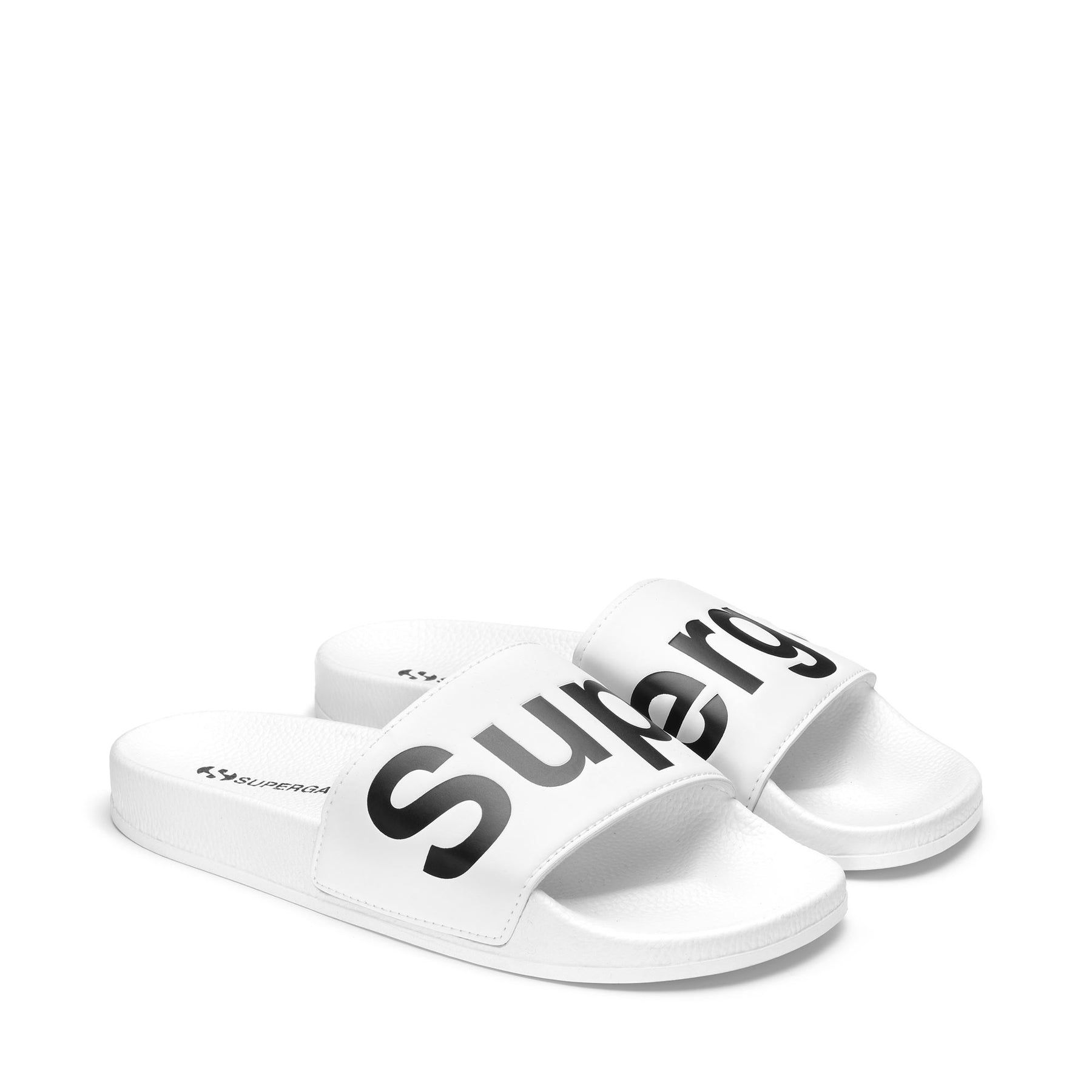 Superga 1908 SLIDES POLYSOFTWHITE-BLACK Nuovo