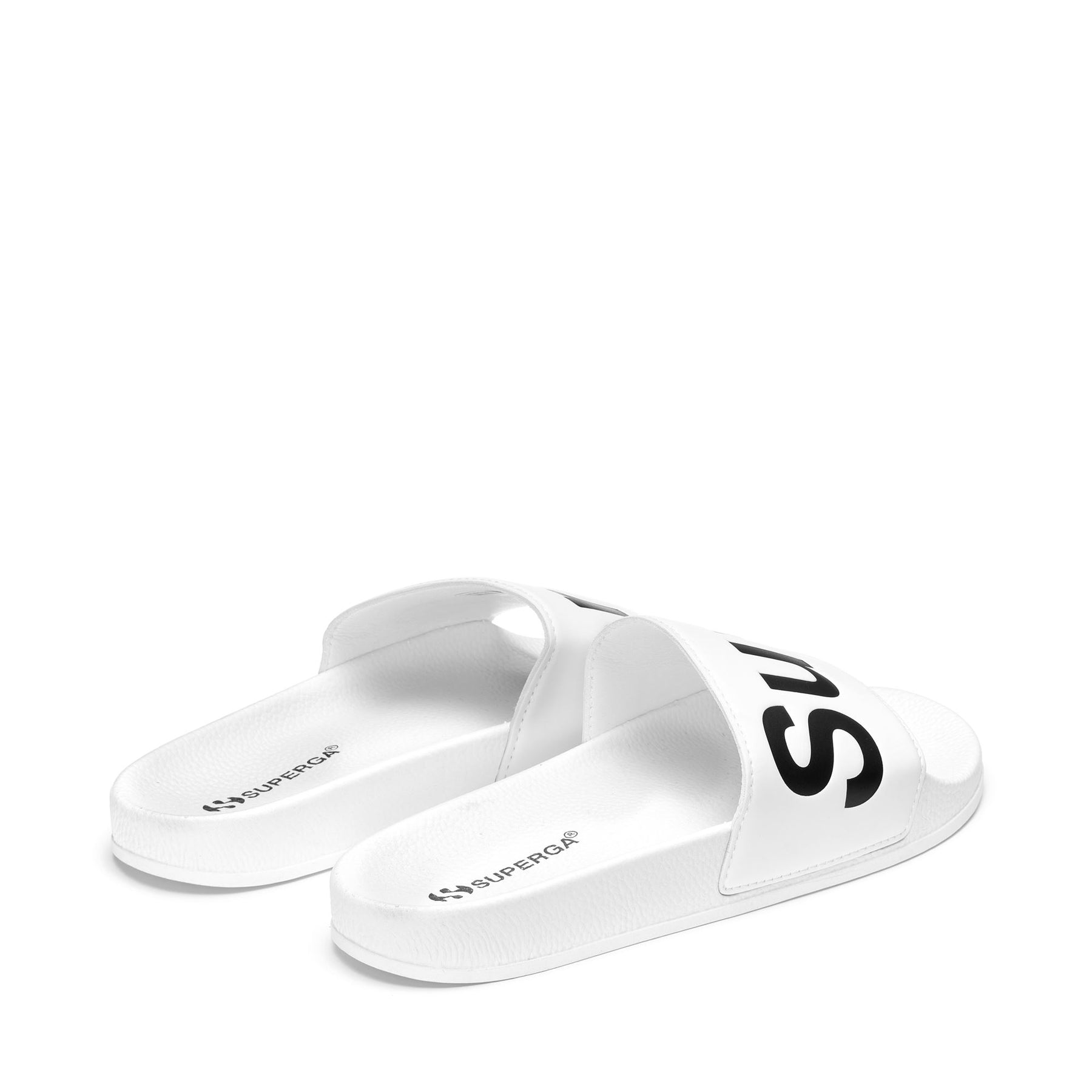 Superga 1908 SLIDES POLYSOFTWHITE-BLACK Nuovo