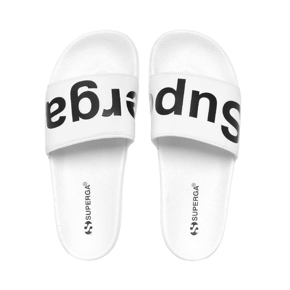 Superga 1908 SLIDES POLYSOFTWHITE-BLACK Nuovo