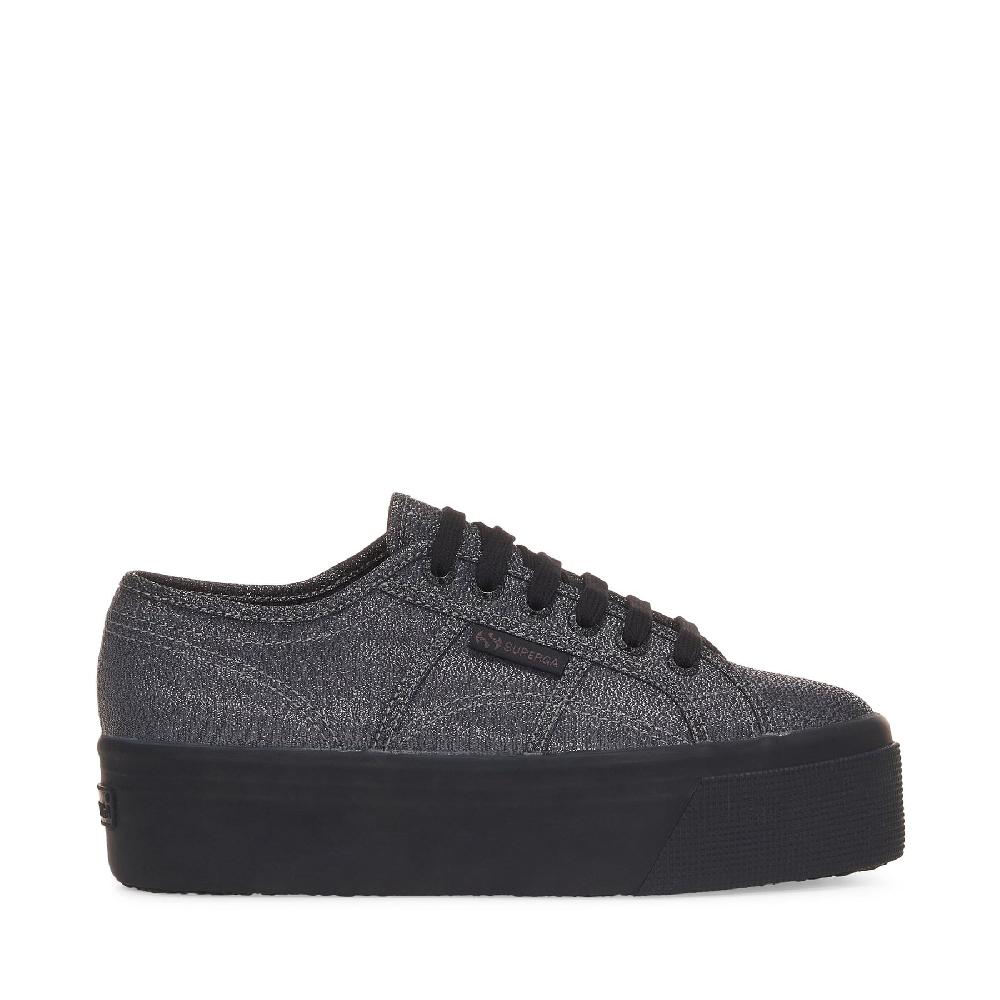 Superga 2790 PLATFORM LAMETOTAL BLACK HEMATITE Sconto