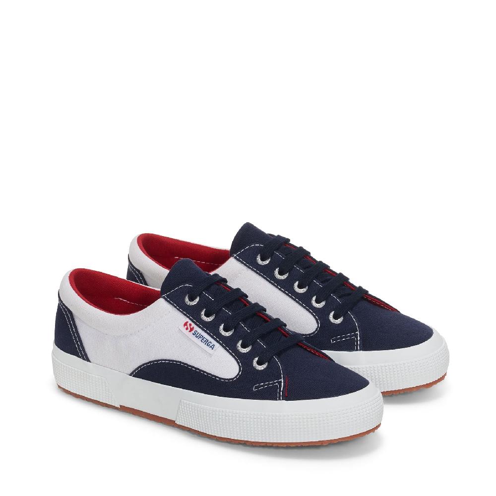 Superga 2750 BLOCKSWHITE-NAVY-RED Outlet