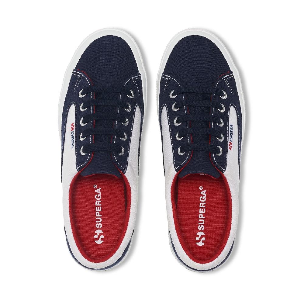 Superga 2750 BLOCKSWHITE-NAVY-RED Outlet