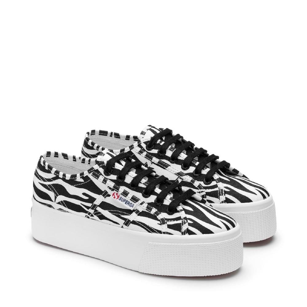Superga 2790 PRINTBIG ZEBRA-WHITE BLACK Hotsell