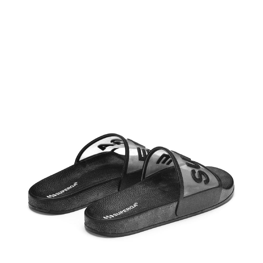 Superga 1908 SLIDES CLEAR IDENTITYBLACK Negozio