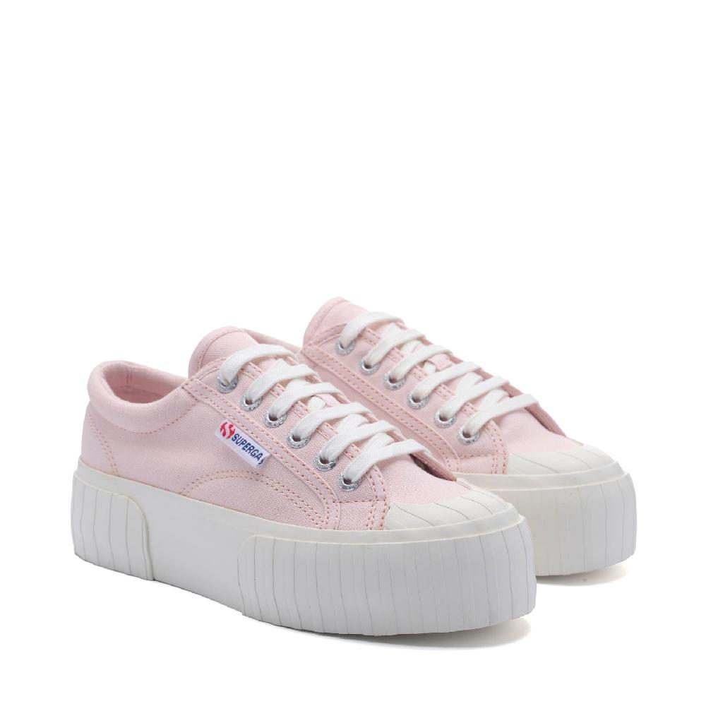 Superga 2631 STRIPE PLATFORMPINK ISH-FAVORIO In Saldo