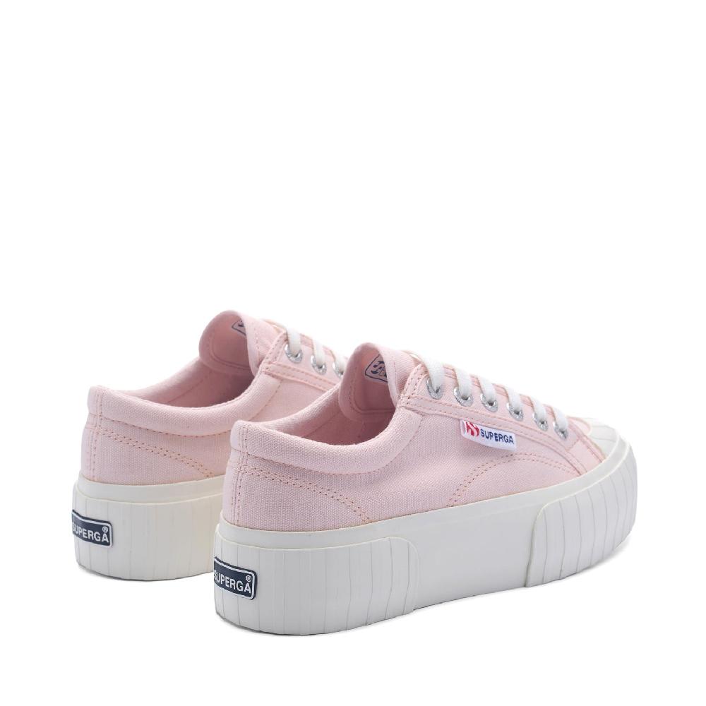 Superga 2631 STRIPE PLATFORMPINK ISH-FAVORIO In Saldo