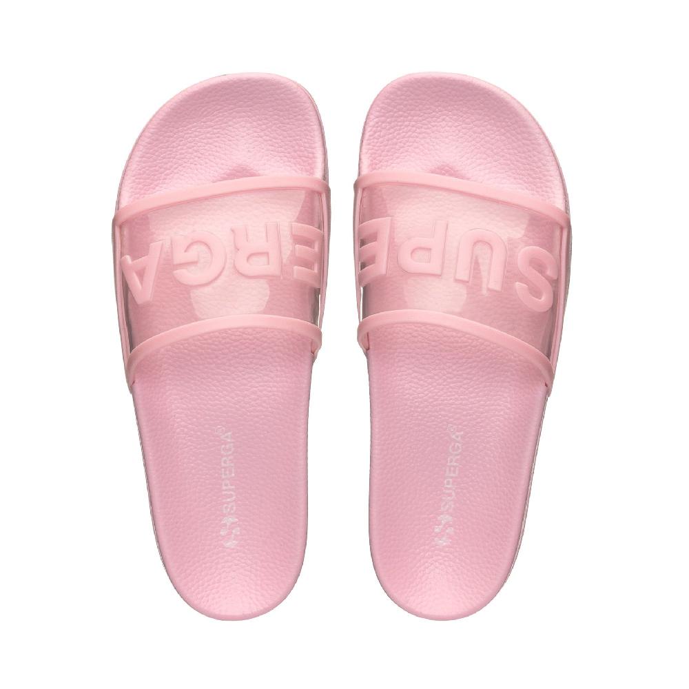 Superga 1908 SLIDES CLEAR IDENTITYPINK TICKLED Nuova