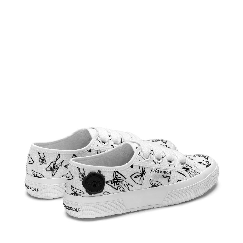 Superga 2750 PRINT BOWWHITE-BLACK Italia