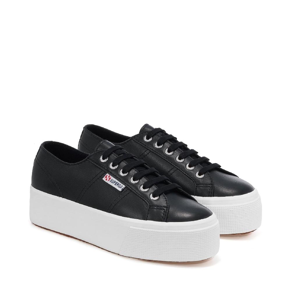 Superga 2790 NAPPABLACK-WHITE Negozi Online