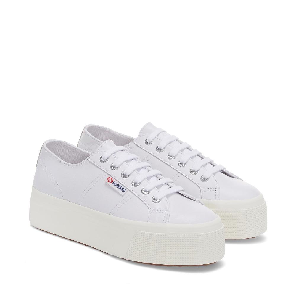 Superga 2790 NAPPAOPTICAL WHITE-SILVER-FAVORIO Consegna Veloce