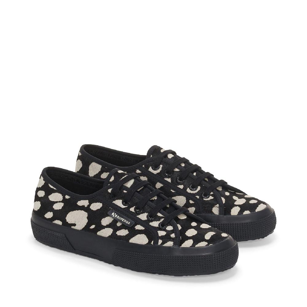 Superga 2750 DK DALMATIAN CALF HAIRBLACK-BEIGE Presa