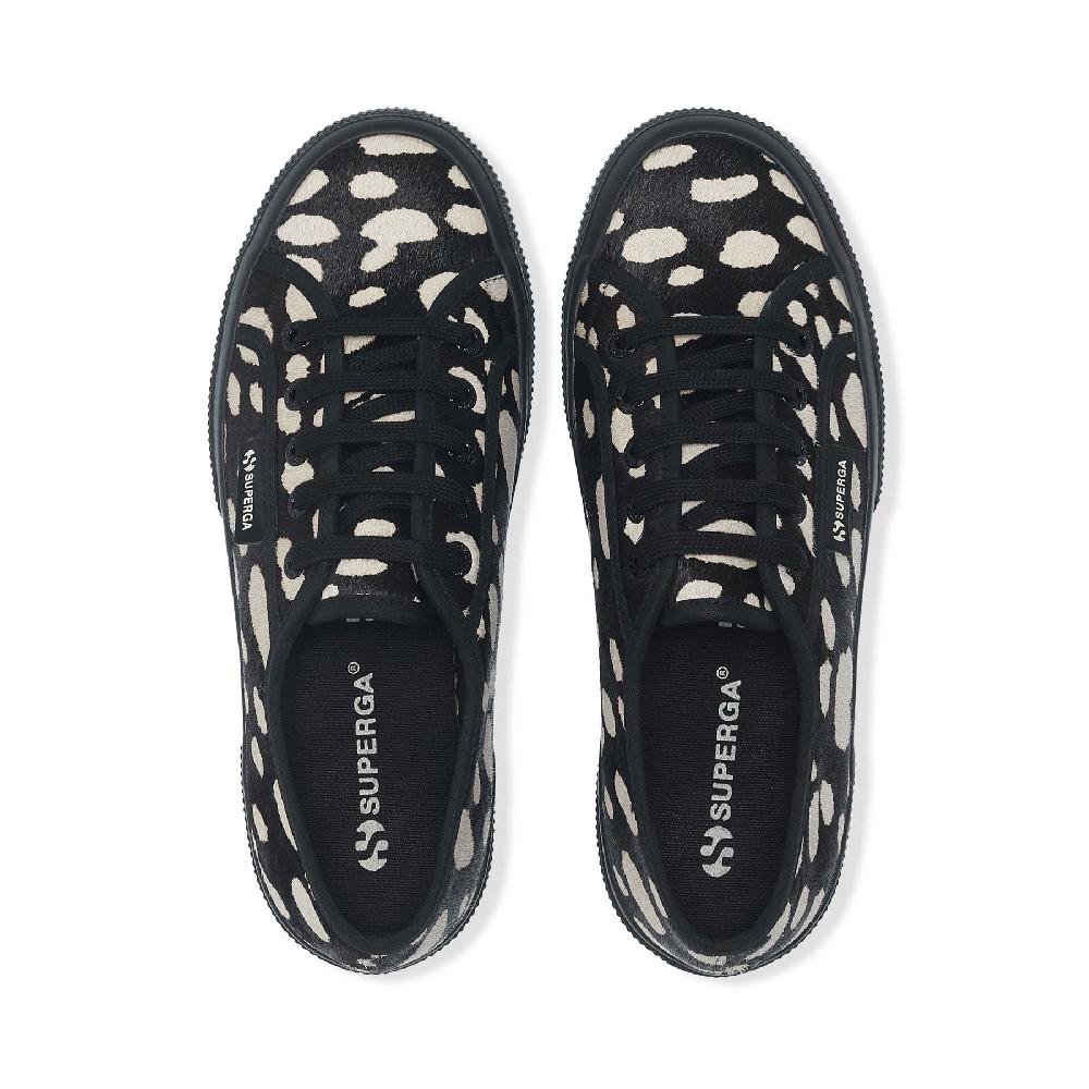 Superga 2750 DK DALMATIAN CALF HAIRBLACK-BEIGE Presa