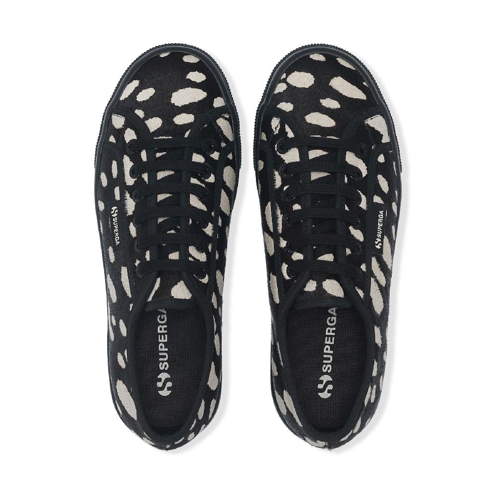 Superga 2790 DK DALMATIAN CALF HAIRBLACK-BEIGE Sconto