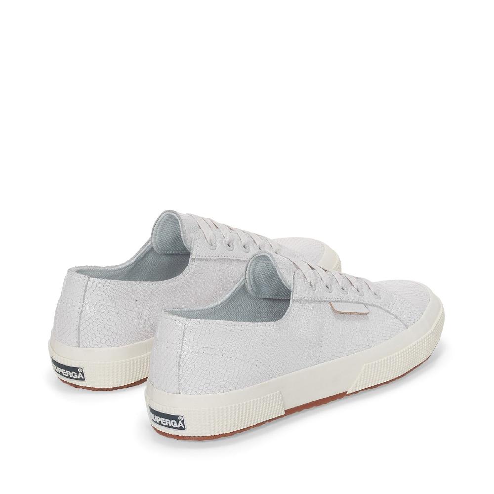 Superga 2750 SNAKE LEATHEROPTICAL WHITE Vendita Calda
