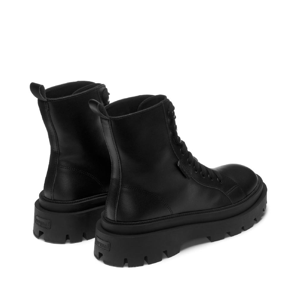 Superga 3051 ALPINA APEX HIGH VEGAN MATERIALTOTAL BLACK Vendita