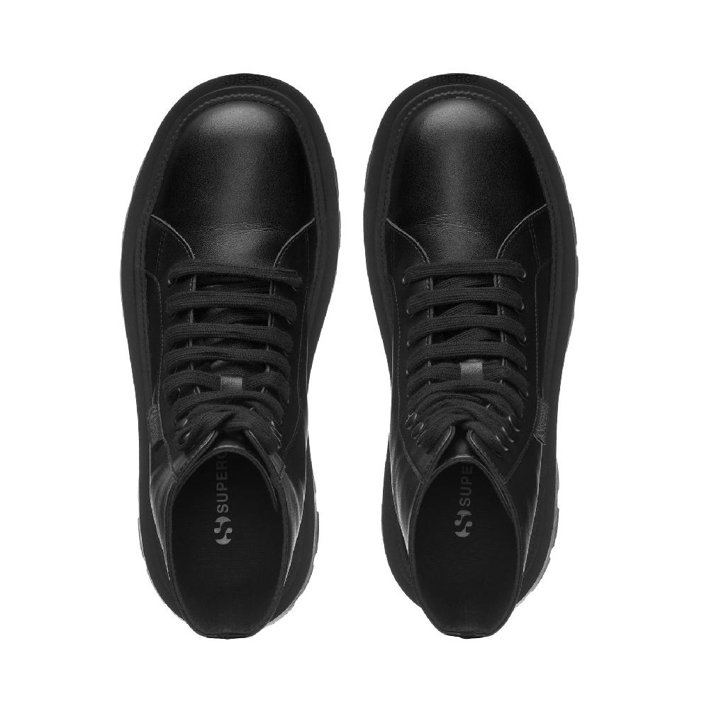 Superga 3051 ALPINA APEX HIGH VEGAN MATERIALTOTAL BLACK Vendita