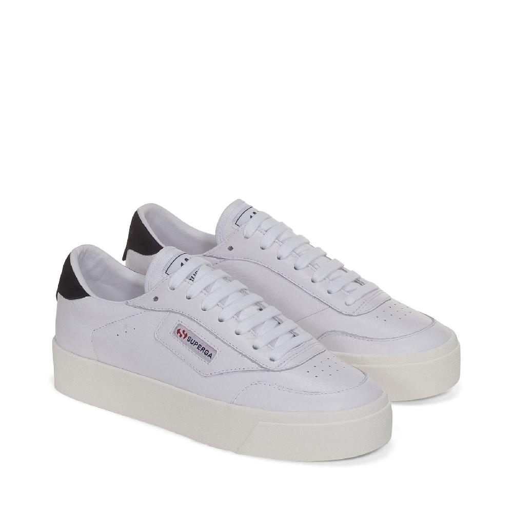 Superga 3854 COURT PLATFORMWHITE-BRISTOL BLACK-FAVORIO Negozi Online