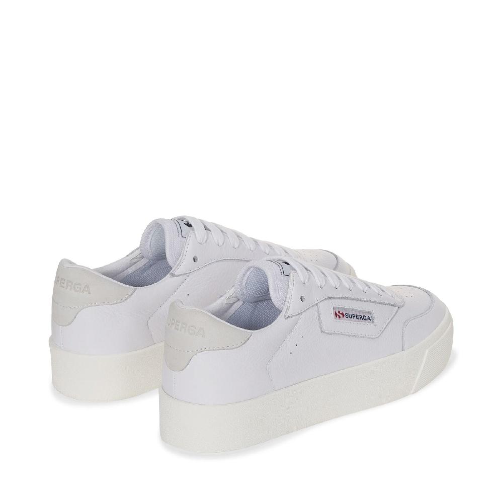 Superga 3854 COURT PLATFORMWHITE-FAVORIO Consegna Veloce