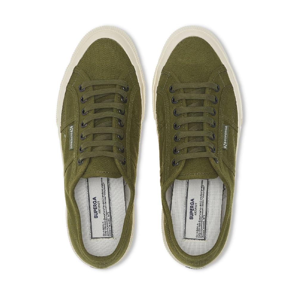 Superga 2750 OG HERRINGBONEGREEN-OFF WHITE Sconto di tempo limitato