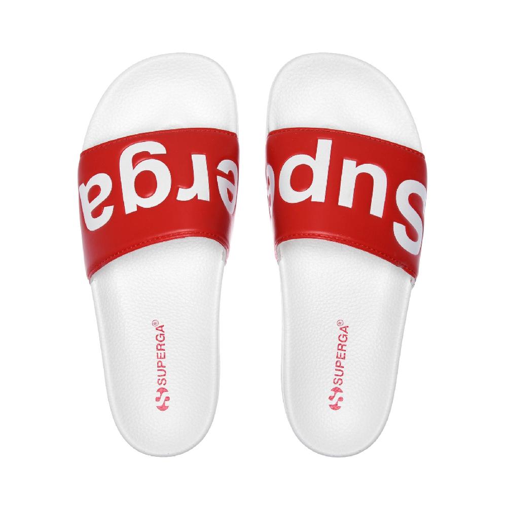Superga 1908 SLIDES POLYSOFTWHITE-RED Acquista Ora