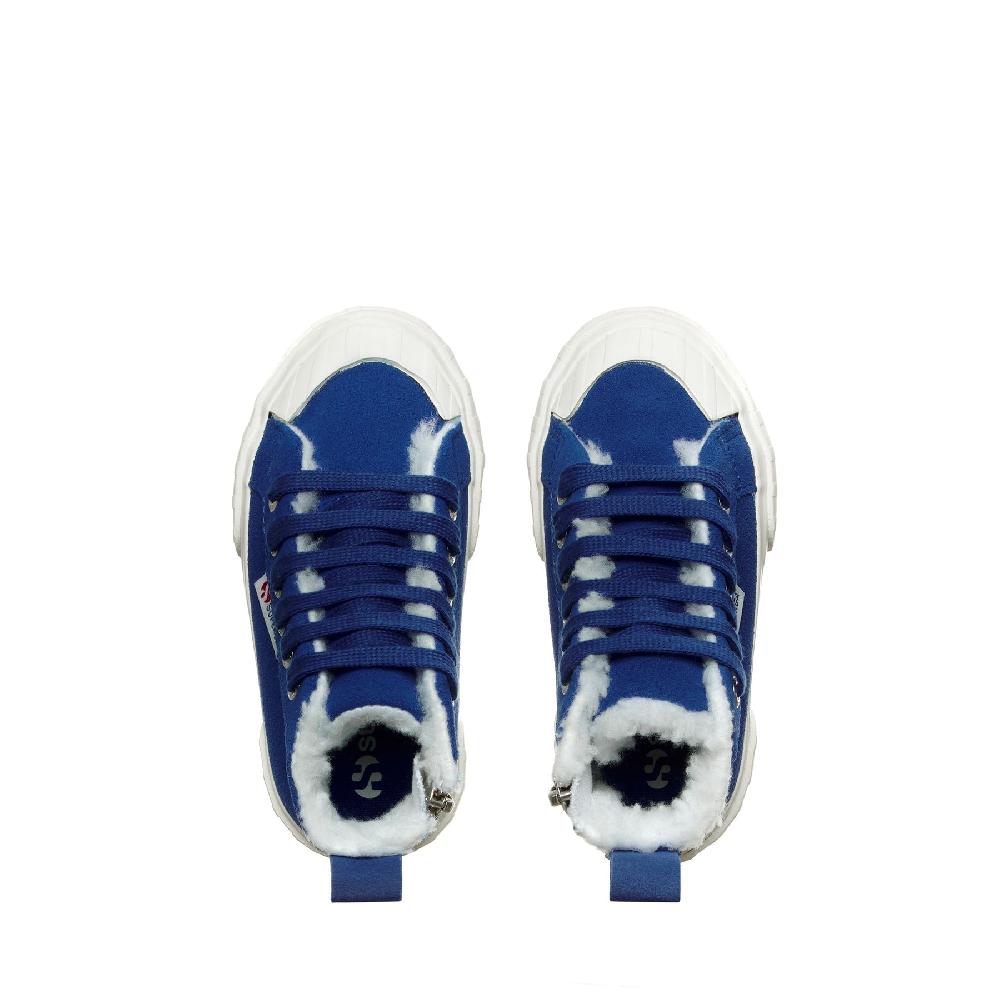 Superga 2696 KIDS STRIPE SUEDEBLUE ROYAL-FAVORIO In Vendita