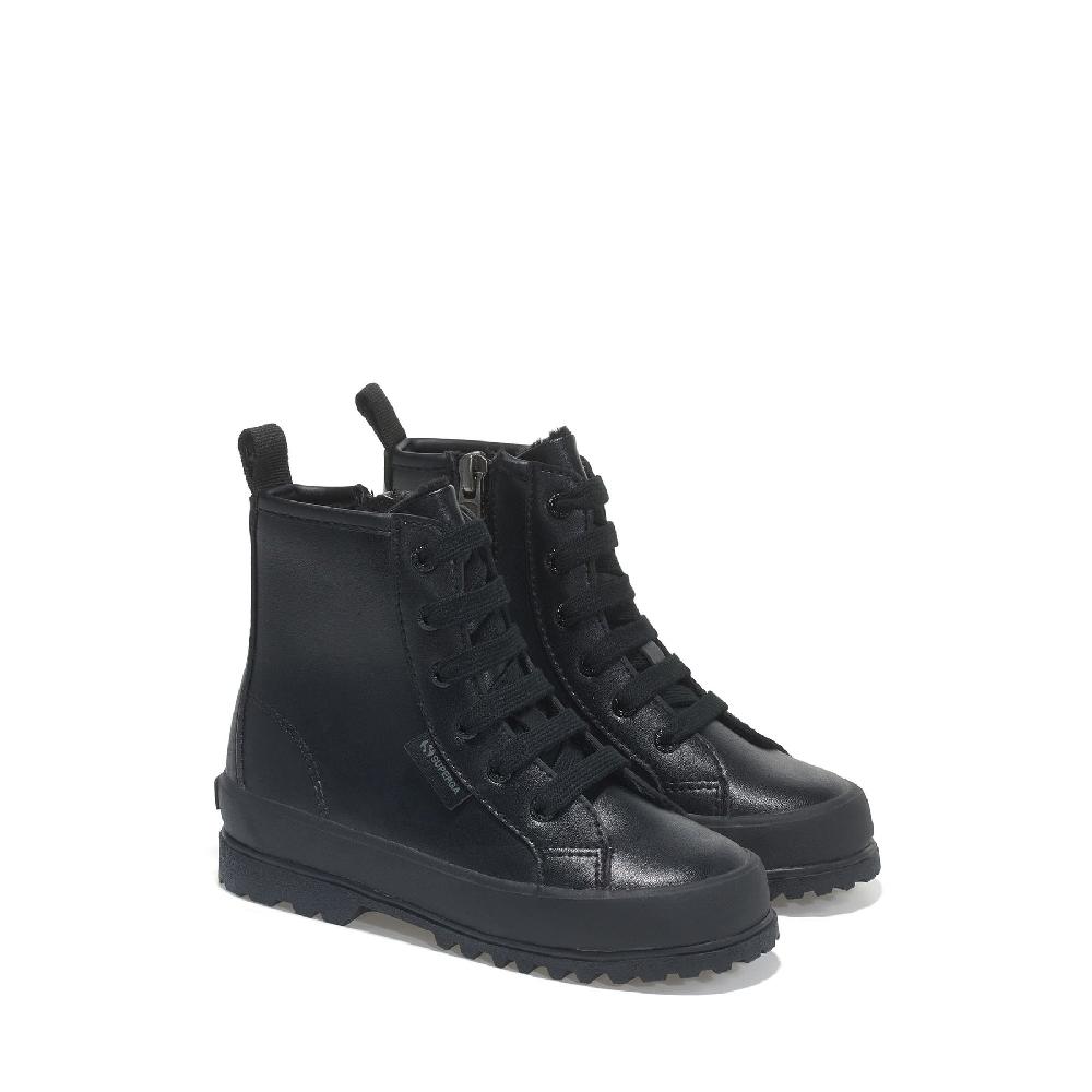 Superga 2643 KIDS ALPINA VEGAN MATERIALTOTAL BLACK Vendita Calda