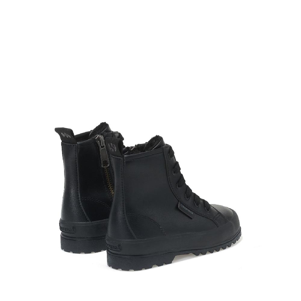 Superga 2643 KIDS ALPINA VEGAN MATERIALTOTAL BLACK Vendita Calda