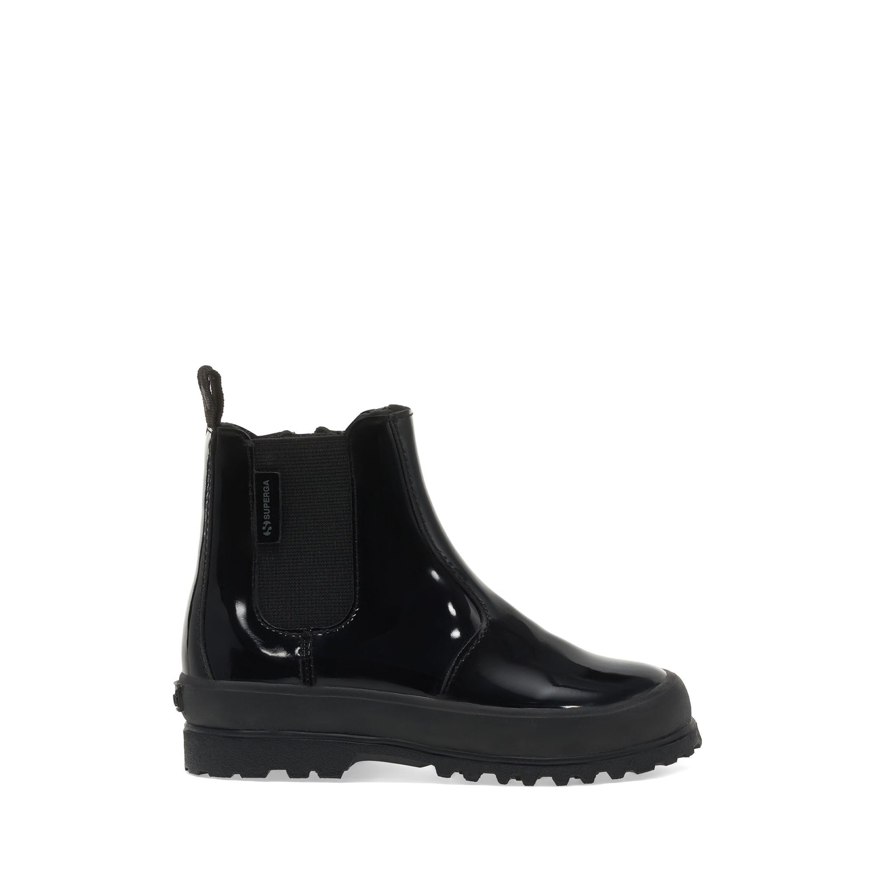 Superga 2666 KIDS ALPINA SHINY SYNTHETICTOTAL BLACK