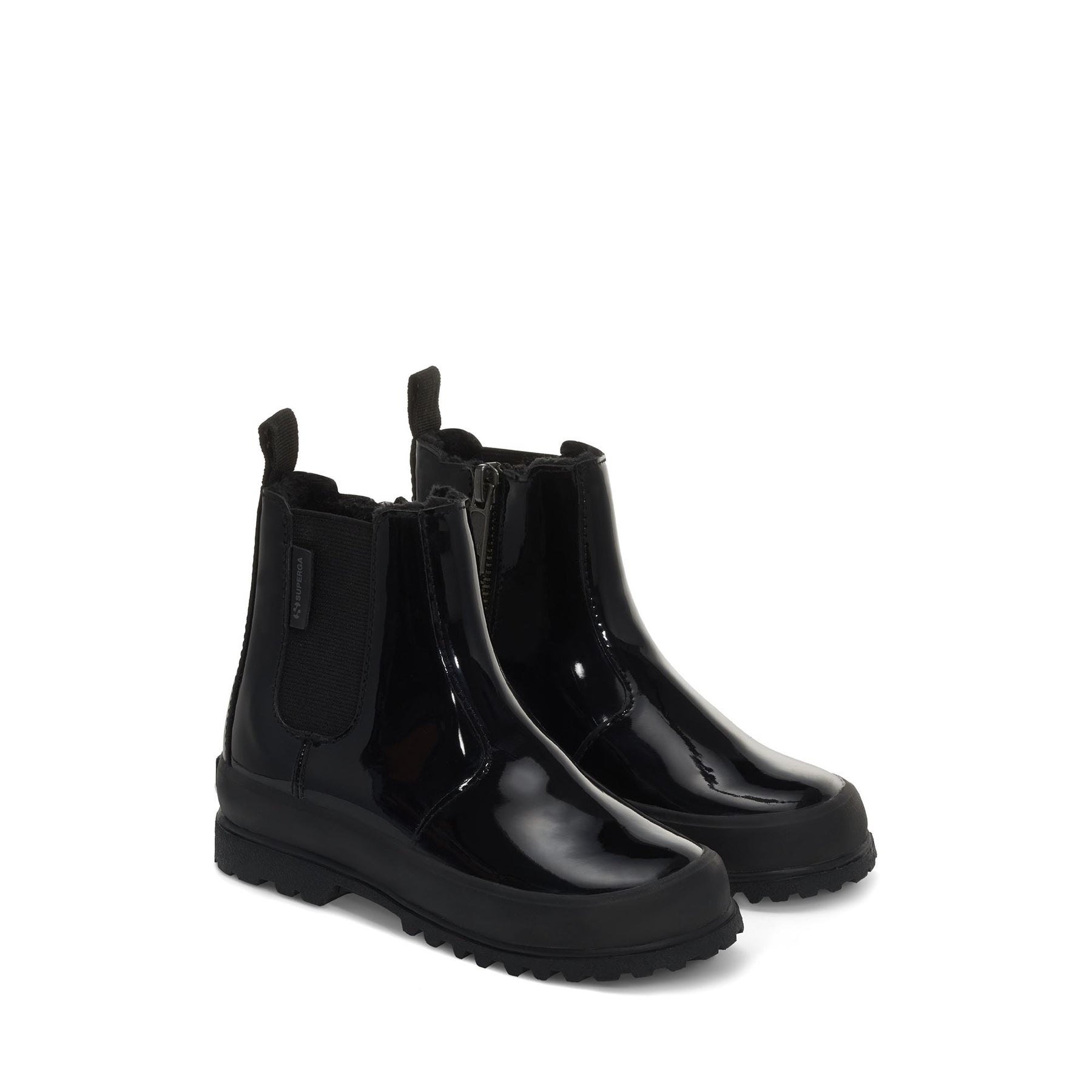 Superga 2666 KIDS ALPINA SHINY SYNTHETICTOTAL BLACK Vendita Economica