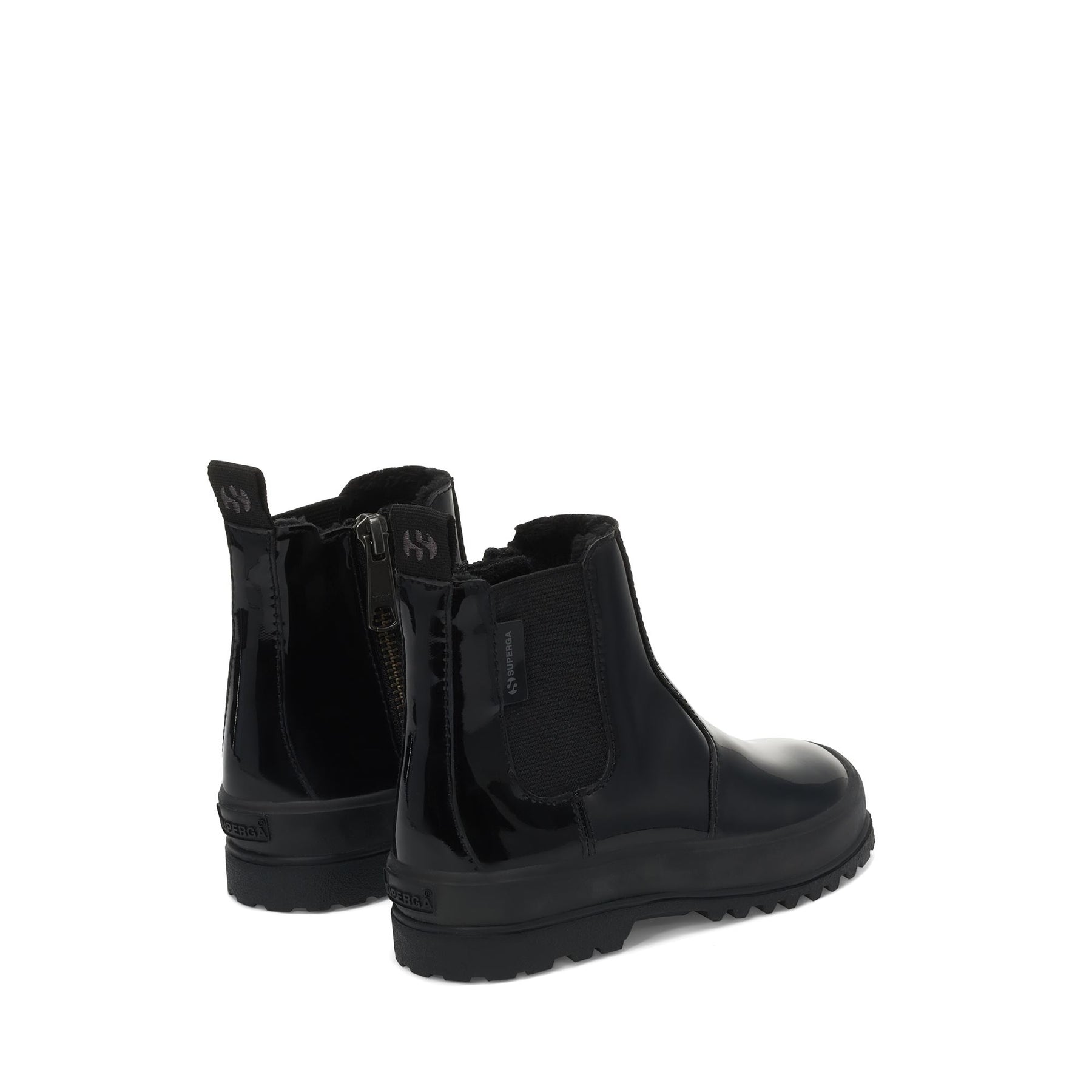 Superga 2666 KIDS ALPINA SHINY SYNTHETICTOTAL BLACK Vendita Economica
