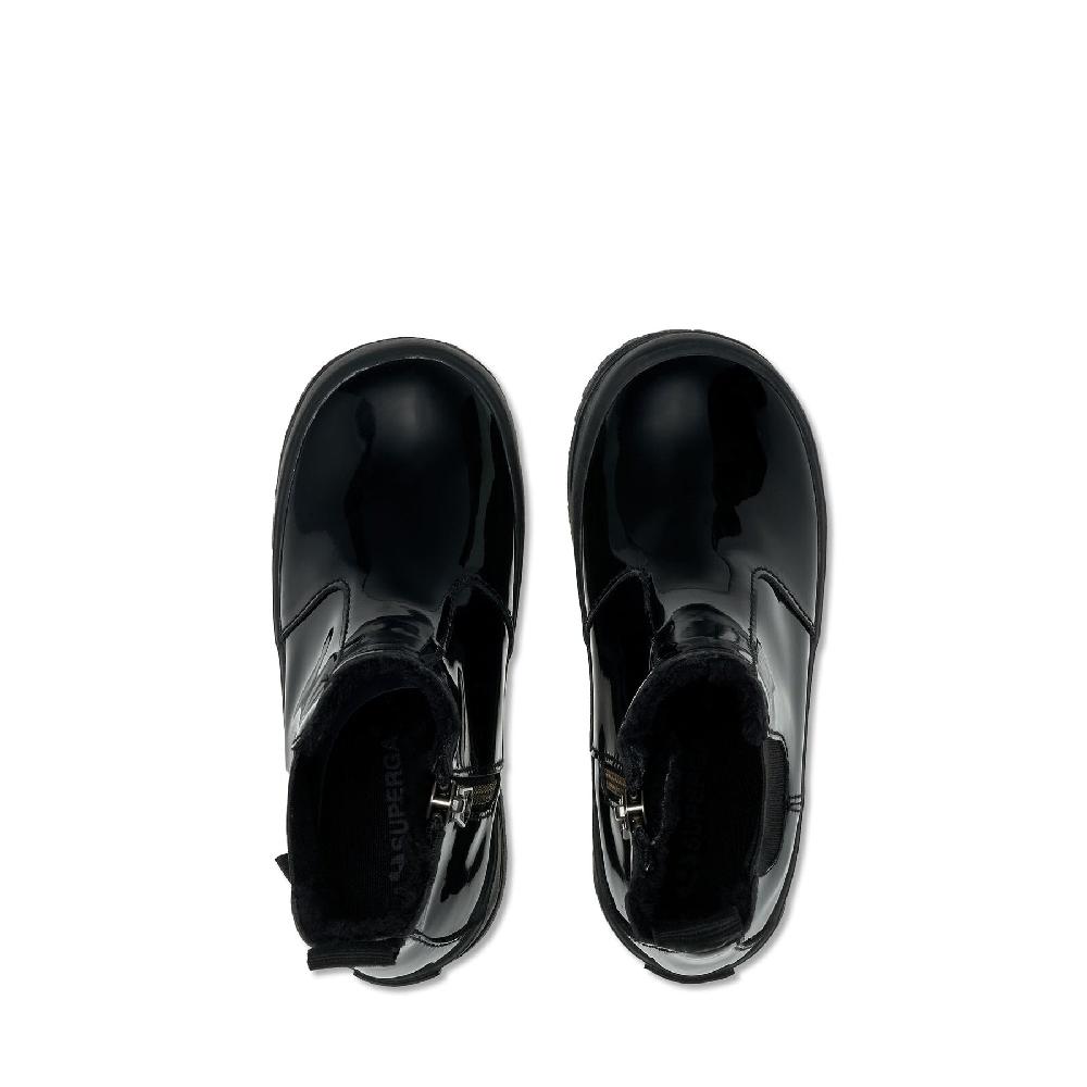 Superga 2666 KIDS ALPINA SHINY SYNTHETICTOTAL BLACK Vendita Economica