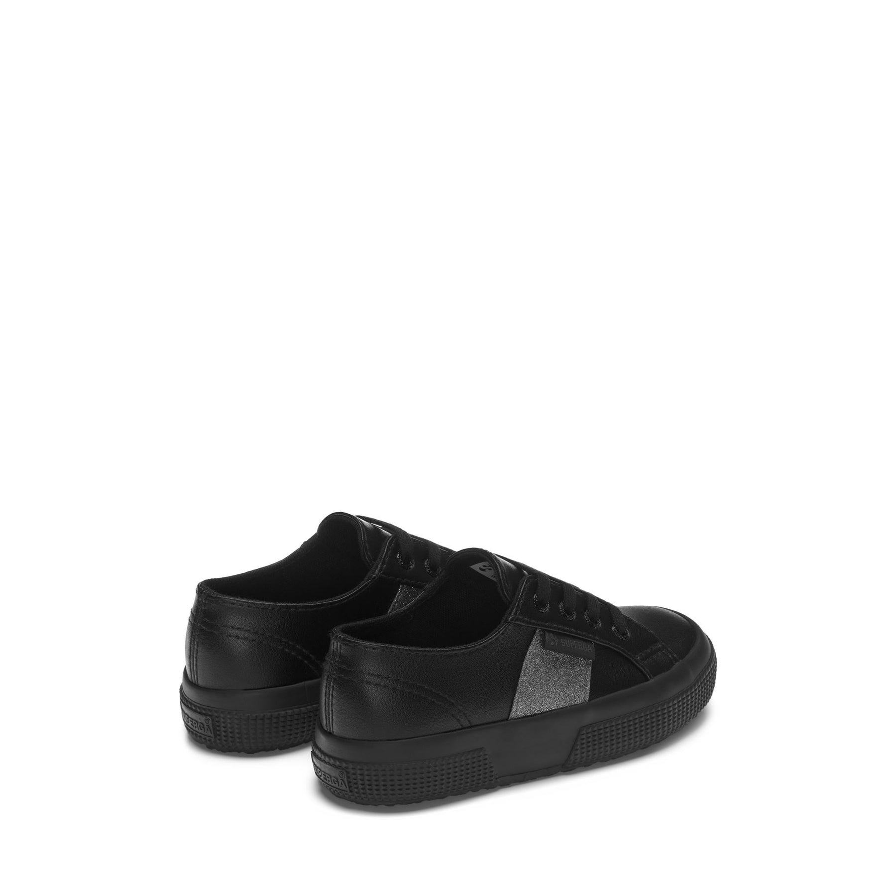Superga 2750 KIDS SYNTHETIC MATERIAL GLITTERTOTAL BLACK Saldi Di Fabbrica