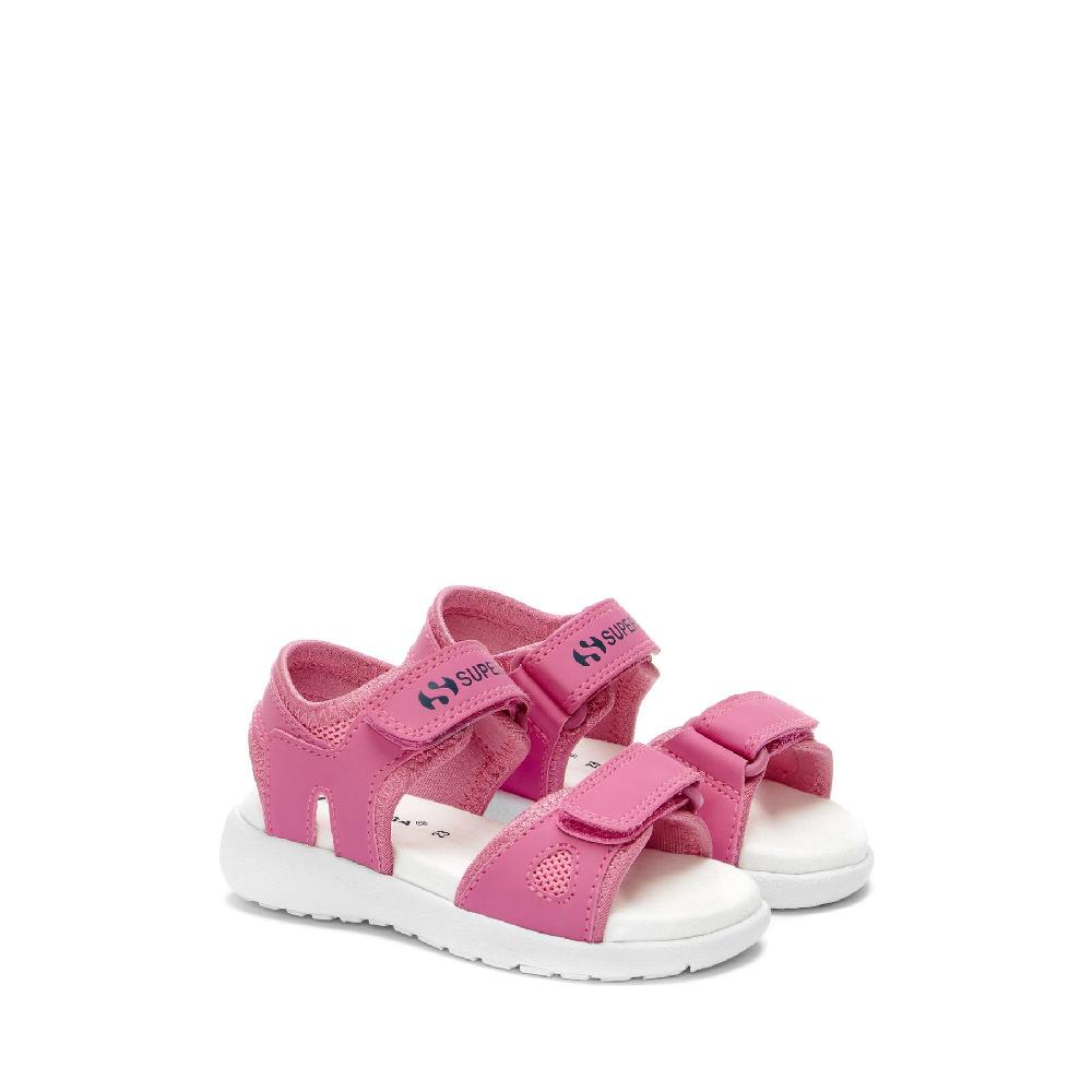 Superga 3999 KIDS SYNTHETIC MATERIALPINK FUCHSIA-WHITE Affare Del Giorno