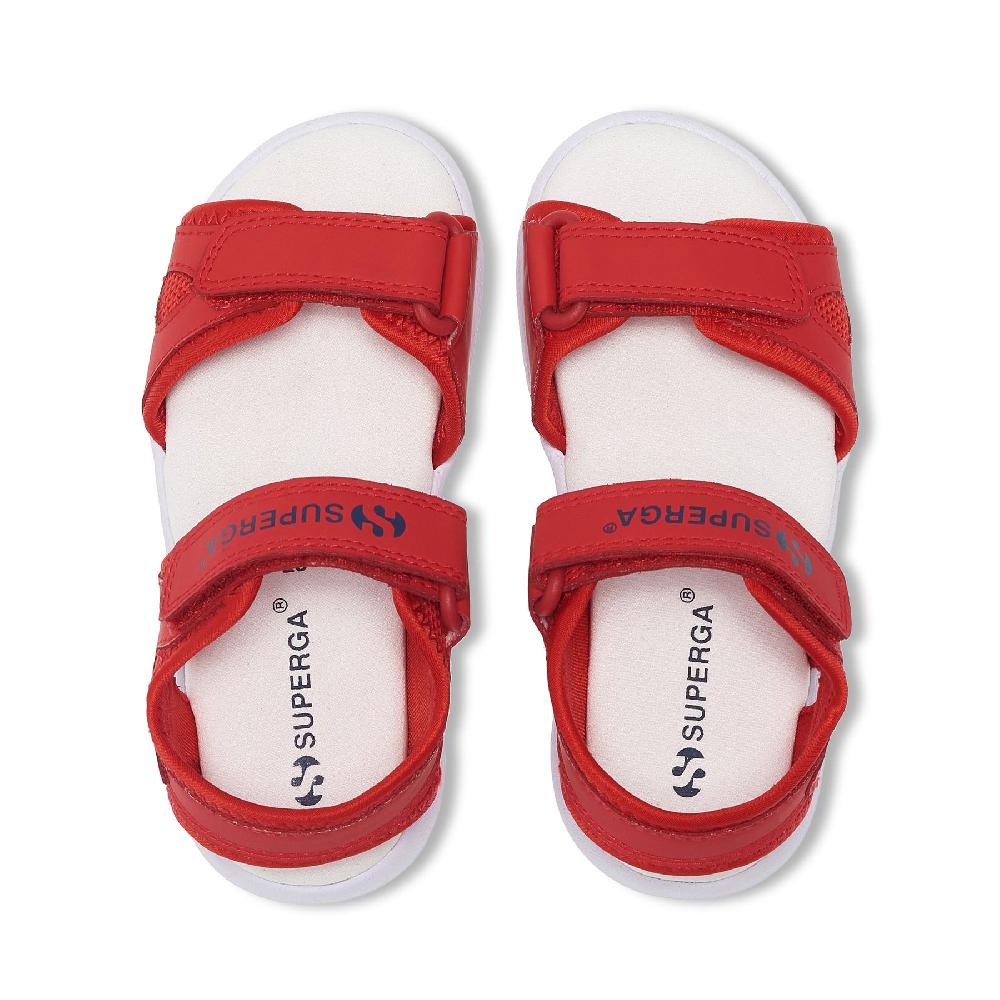 Superga 3999 KIDS SYNTHETIC MATERIALRED-WHITE Prezzo Ridotto