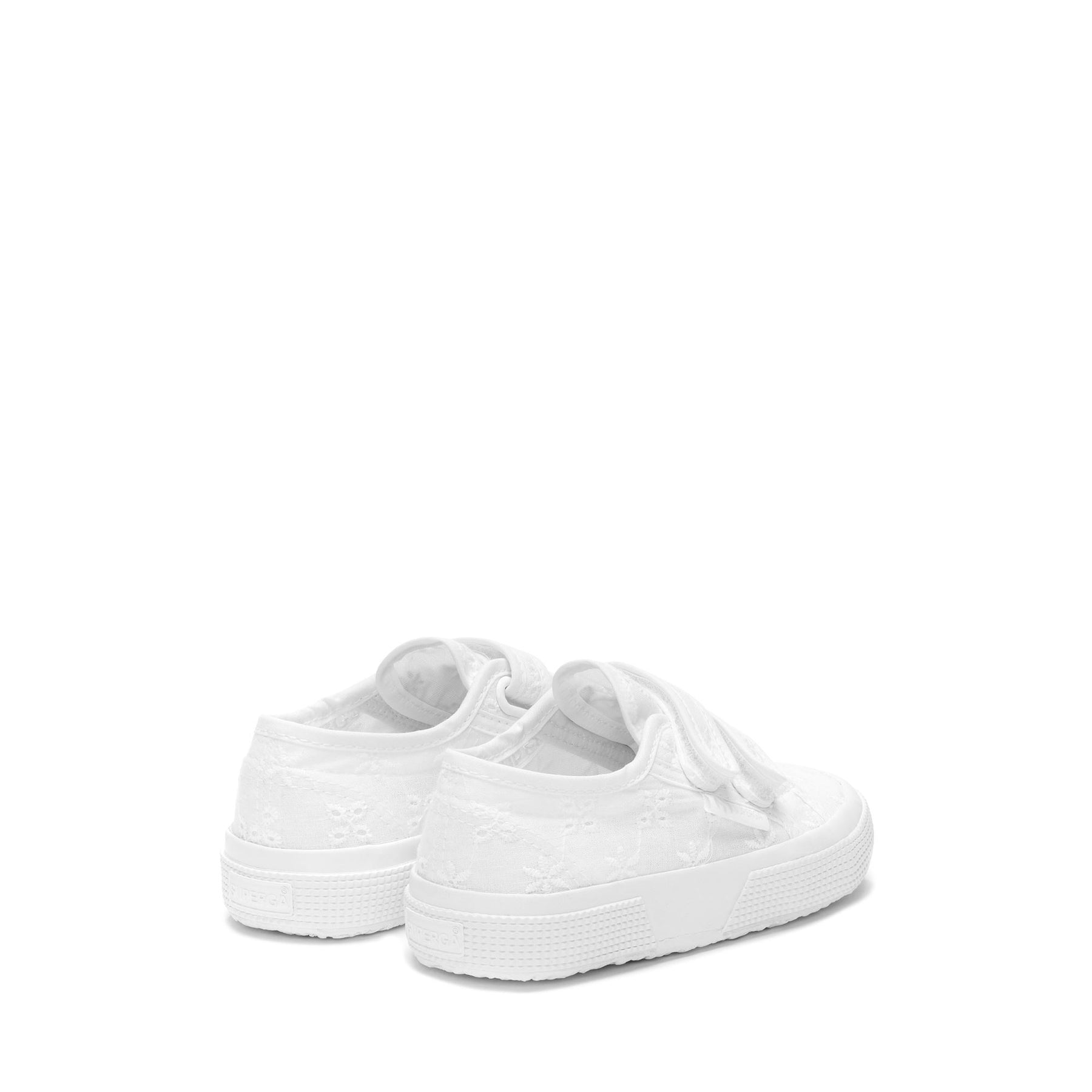 Superga 2750 KIDS STRAPS FLOWER SANGALLOTOTAL WHITE Sottocosto
