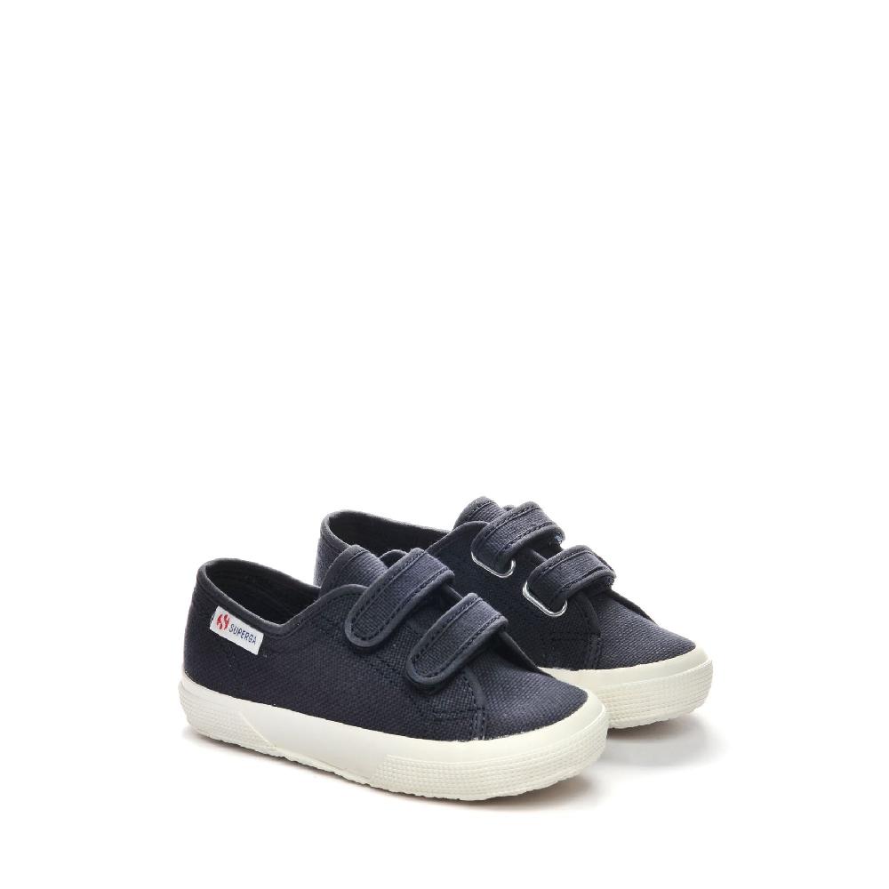 Superga 2725 STRAPS KIDSBLUE GREY DK-AVORIO NUDE Vendita Economica