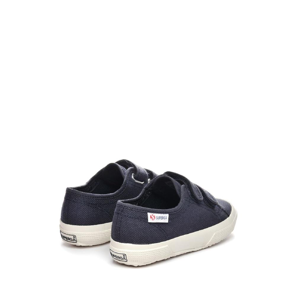 Superga 2725 STRAPS KIDSBLUE GREY DK-AVORIO NUDE Vendita Economica
