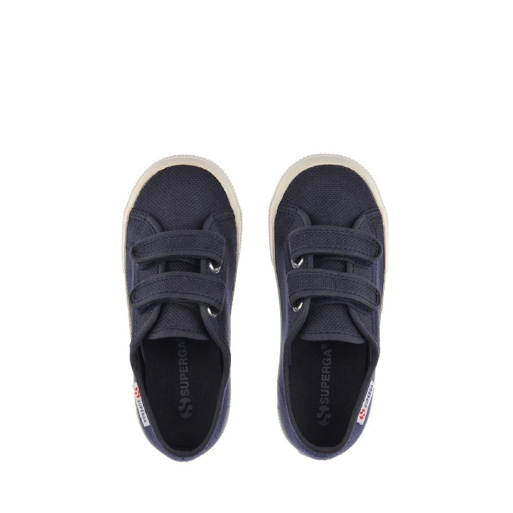 Superga 2725 STRAPS KIDSBLUE GREY DK-AVORIO NUDE Vendita Economica