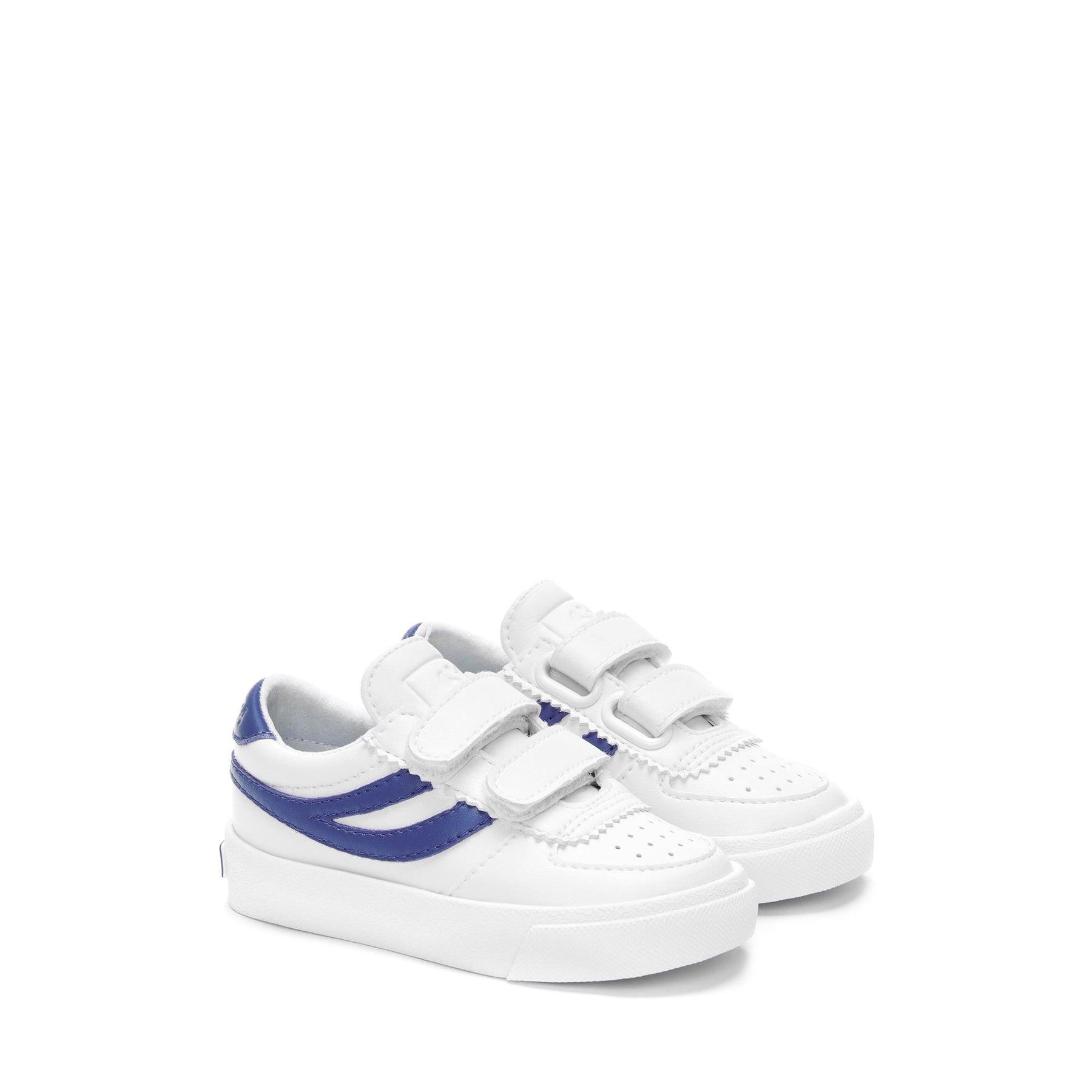 Superga 2846 KIDS SEATTLE STRAPS VEGAN MATERIALWHITE-BLUE ROYAL Promozione Limitata