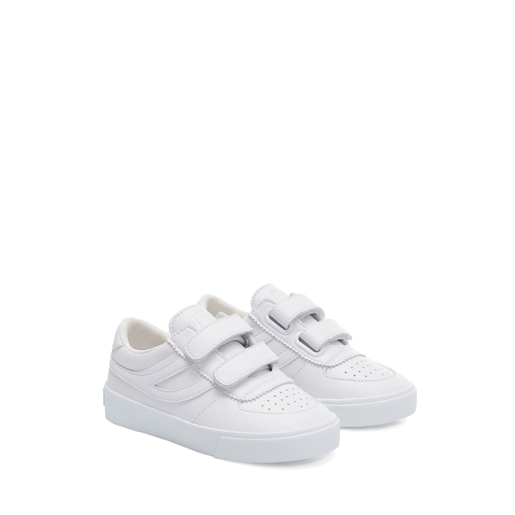 Superga 2846 KIDS SEATTLE STRAPS VEGAN MATERIALTOTAL WHITE Fino Al -60%