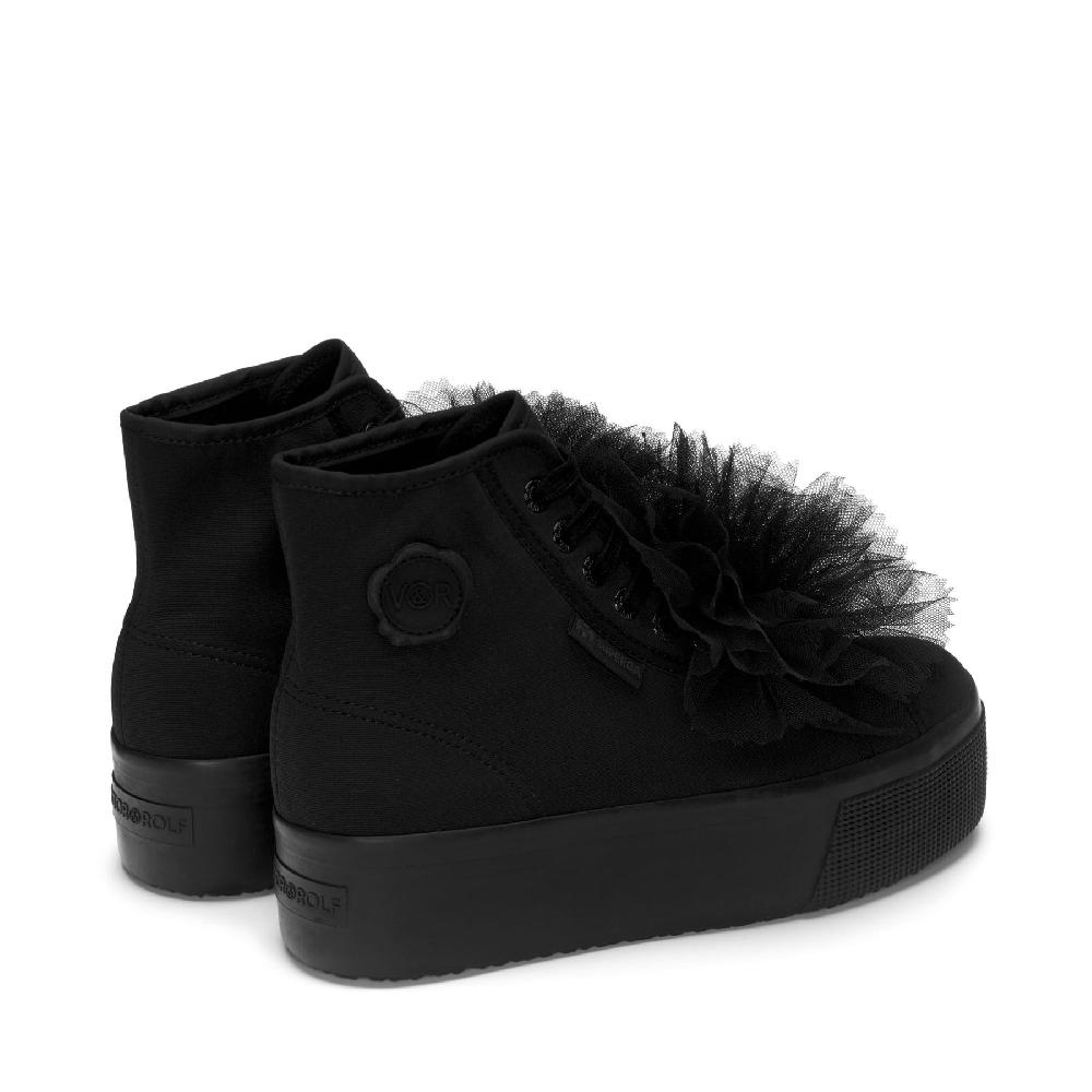 Superga 2708 HI TOP COCKADETOTAL BLACK Italia