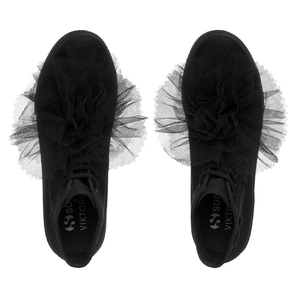 Superga 2708 HI TOP COCKADETOTAL BLACK Italia