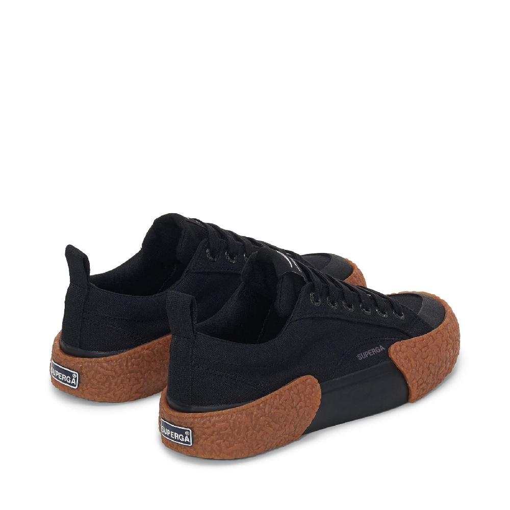 Superga 2660 STRIPE BIG BUMPERSBLACK-GUM Sconto