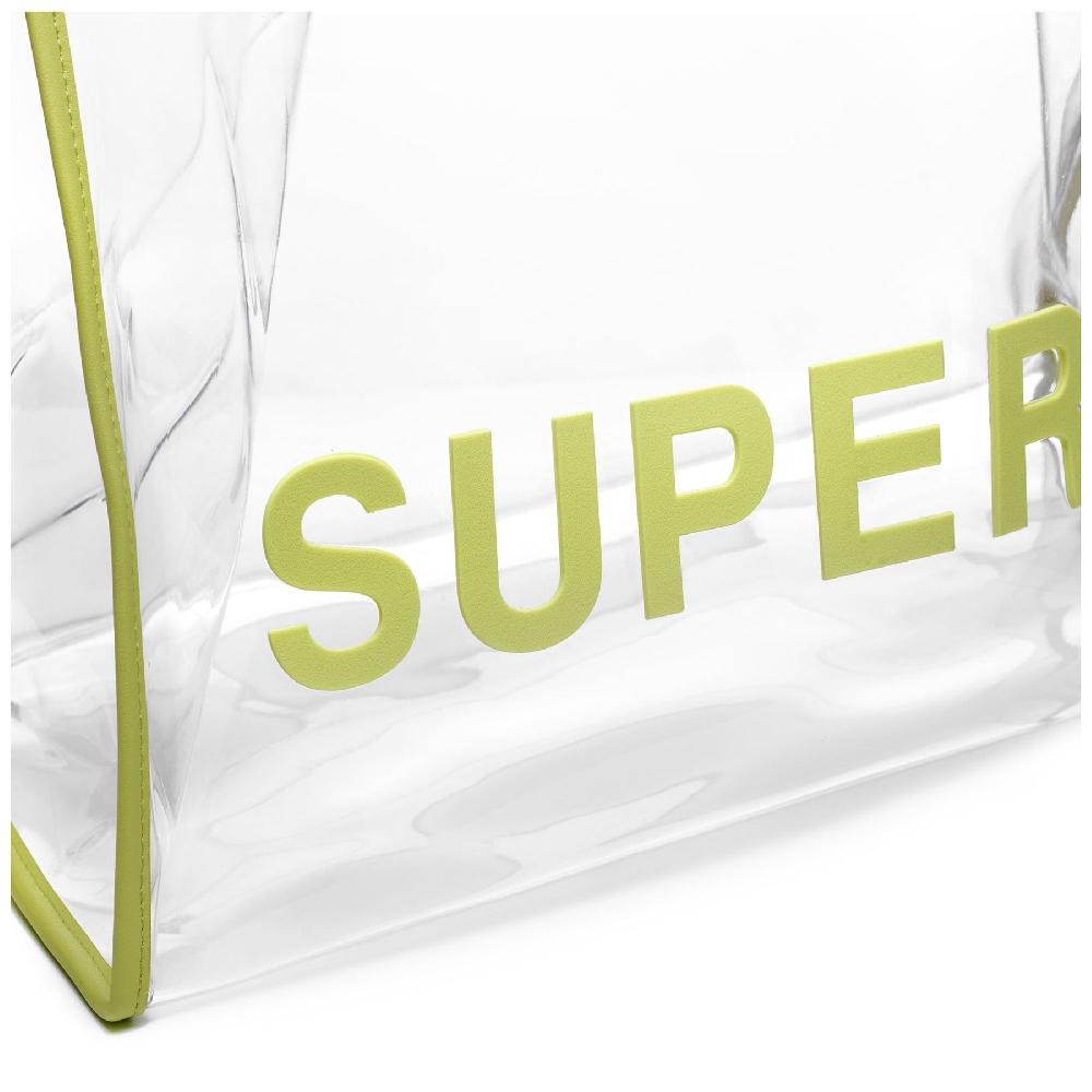Superga TRANSPARENT SHOPPING BAGGREEN SUNNY LIME Offerta
