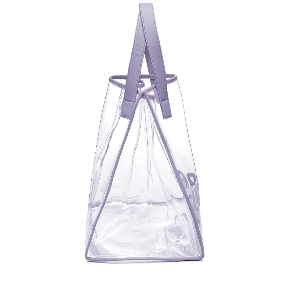 Superga TRANSPARENT SHOPPING BAGGREY LILLA Economico