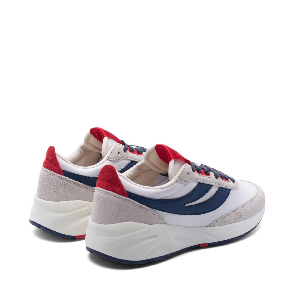 Superga 4089 TRAINING 9TS SLIMWHITE AVORIO-NAVY-RED Offerta Anniversario