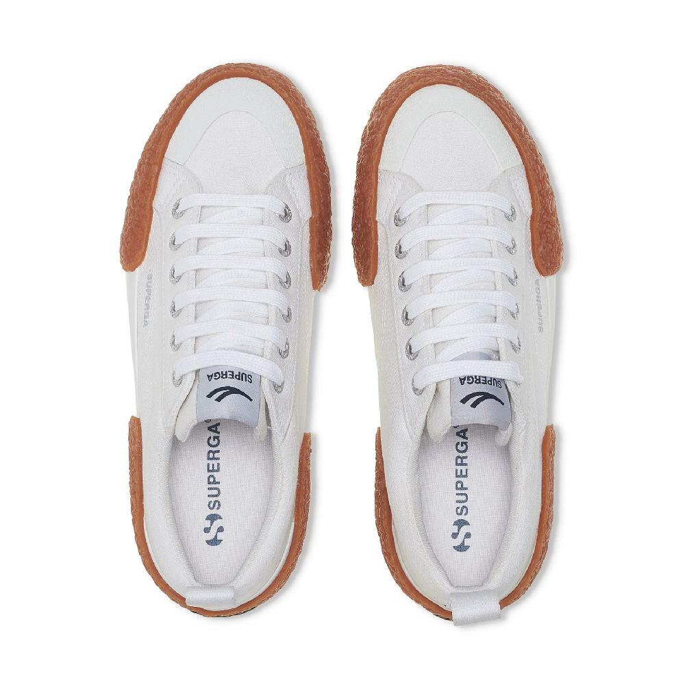 Superga 2660 STRIPE BIG BUMPERSWHITE-GUM Vendita calda