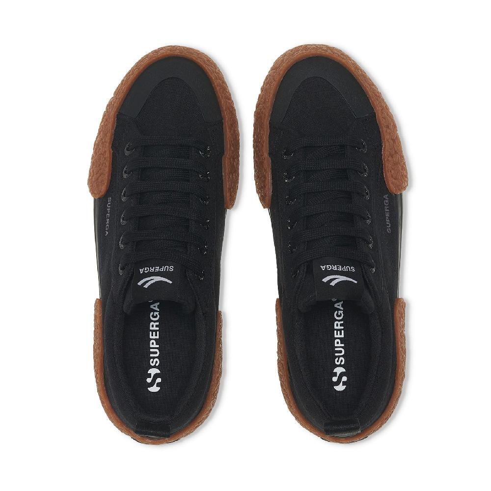 Superga 2660 STRIPE BIG BUMPERSBLACK-GUM Offerta migliore
